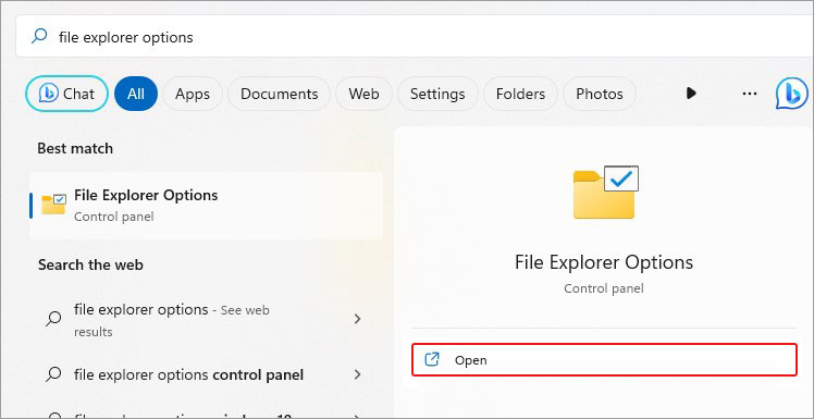 open-file-explorer-options