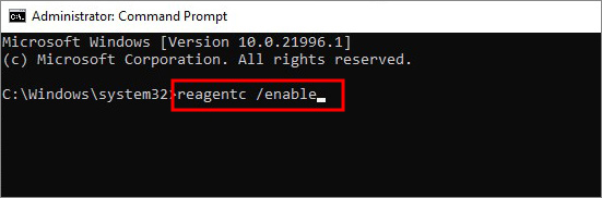 run-reagentc-enable-command