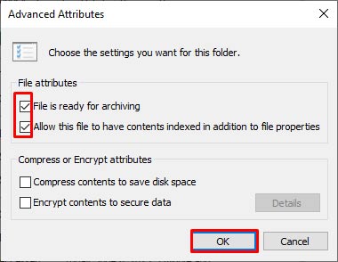Select File Is Ready For Archiving Option