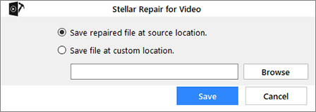 save repaired videos