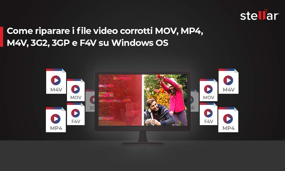 Come riparare i file video corrotti MOV, MP4, M4V, 3G2, 3GP e F4V su Windows OS