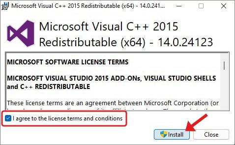 agree-to-license-terms-and-conditions-and-click-install