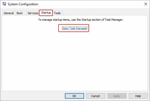 open task manager