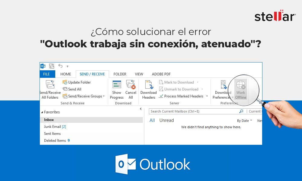 ¿Cómo solucionar el error “Outlook trabaja sin conexión, atenuado”?