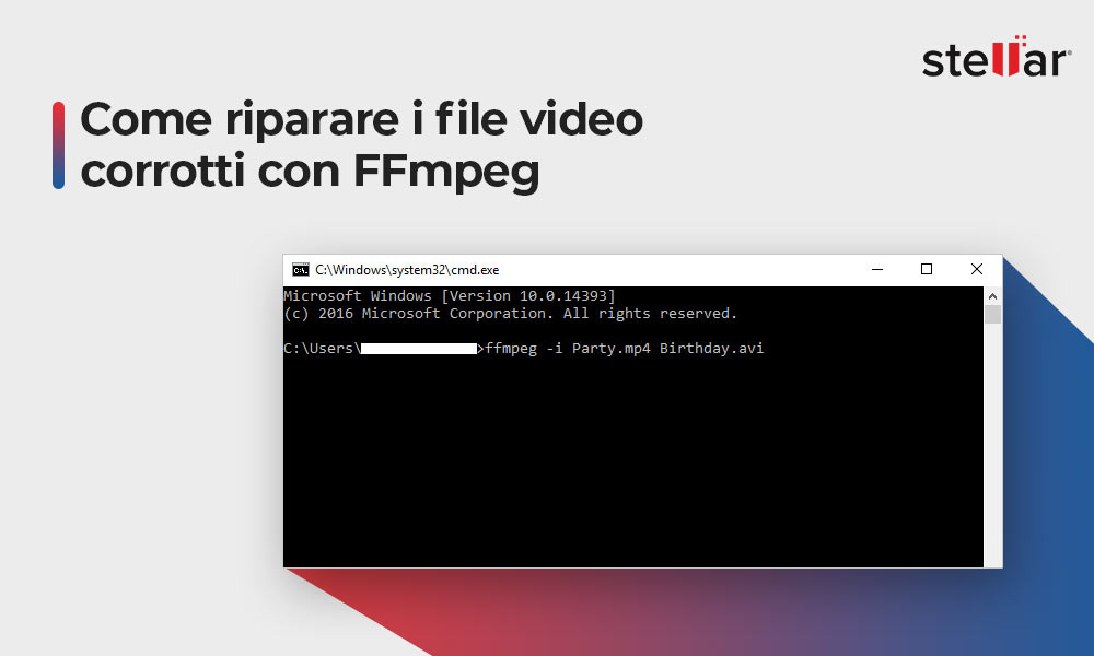 Come riparare i file video corrotti con FFmpeg