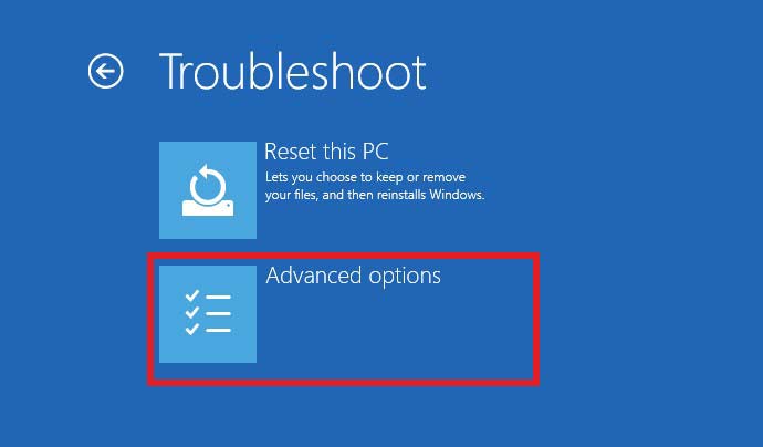 select-Advanced-options-on-Troubleshoot-screen