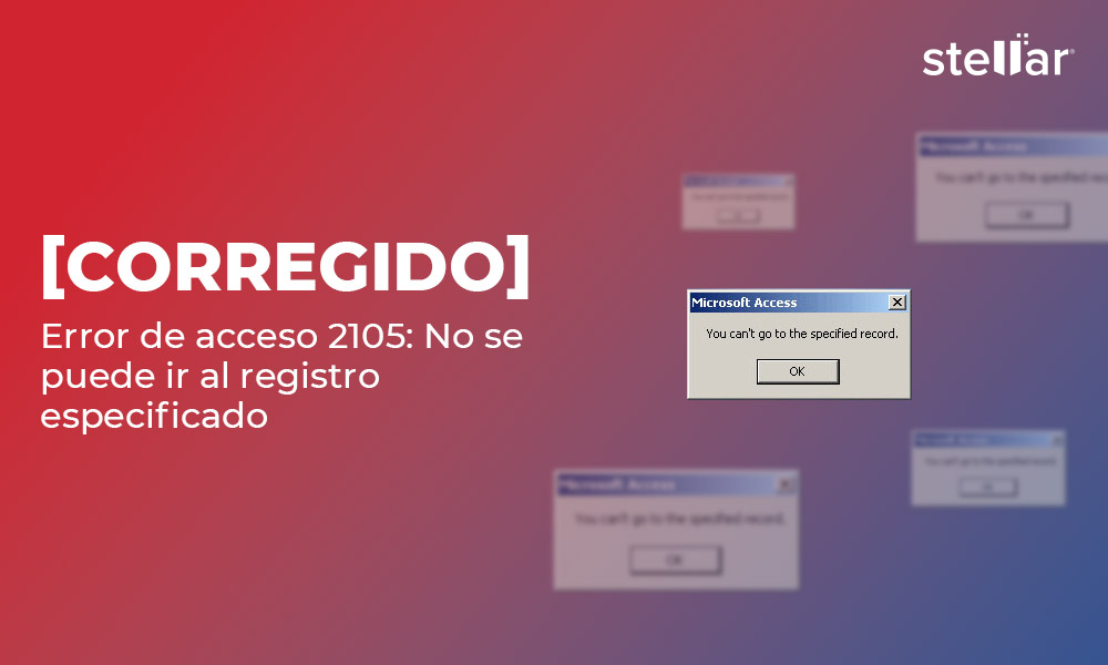 [Corregido] Error de acceso 2105: No se puede ir al registro especificado