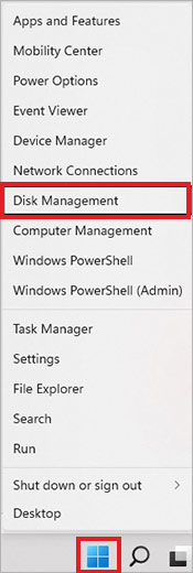 open disk management from start menu 1