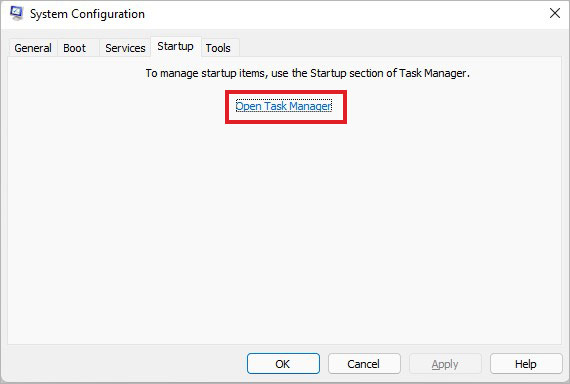 open Task Manager