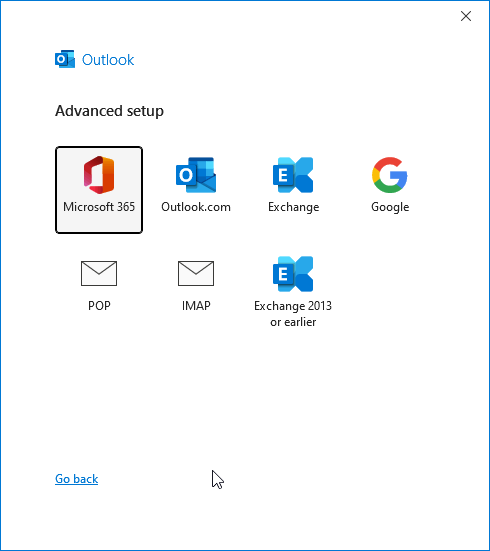 Advance Setup in Outlook