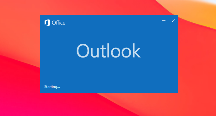 Outlook Starting Window