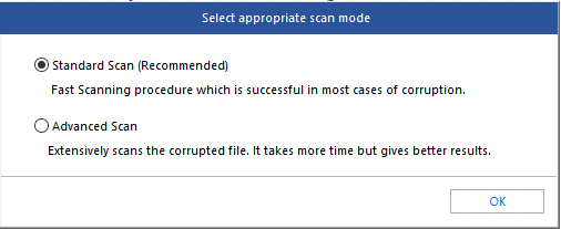 Select Scan Mode