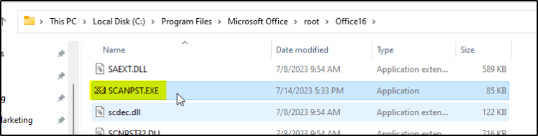 Outlook o MS Office