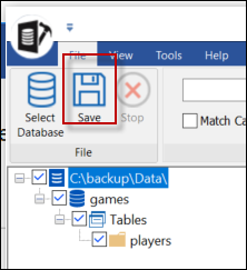 save the data in a new database file formats like Excel HTML and CSV
