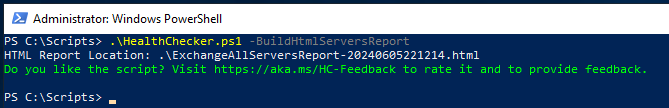 download the HealthChecker script from Microsoft site