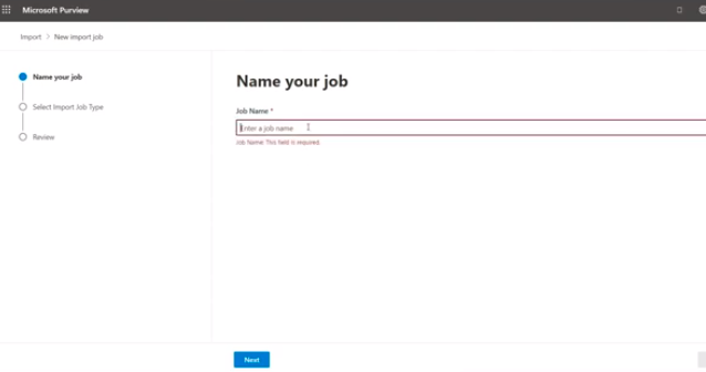 Once you are signed in navigate to Security Compliance Center Find and select Data Governance and click Import