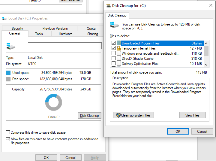 Perform Disk Cleanup