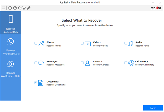 Document Recovery in Android Data Recovery