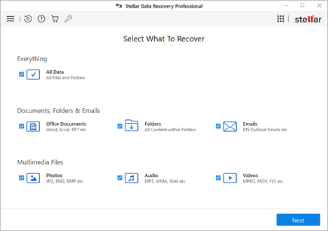 Stellar Data Recovery for Windows