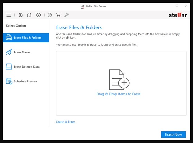 install and launch Stellar File Eraser