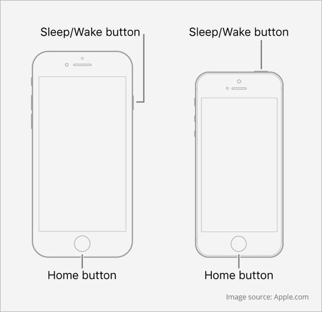 force restart iphone 6 and earlier