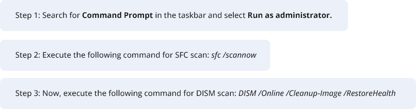 Method 1 Run DISM and SFC Scan
