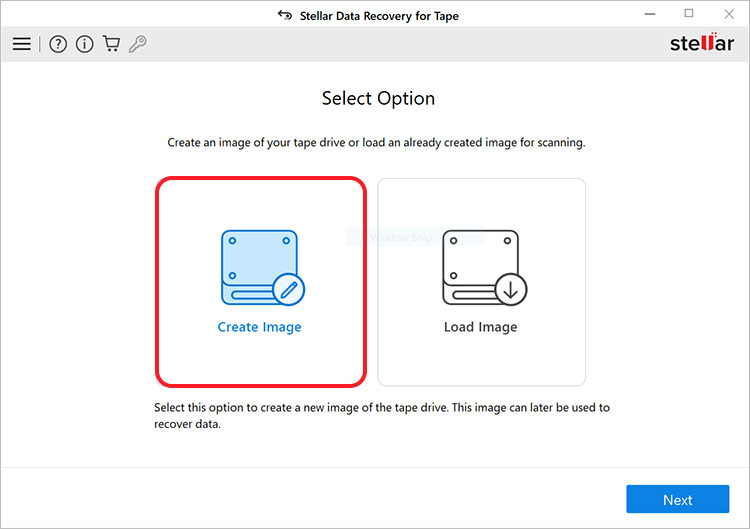 create lto tape image using stellar data recovery for tape