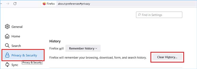 Select-clear-history-from-Privacy-&-Security-section-in-Firefox-settings