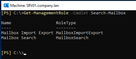 Get-ManagementRole -Cmdlet <command required>