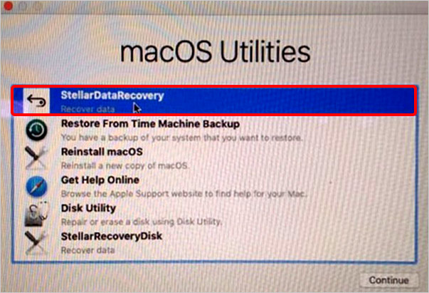 use stellar data recovery professional for mac to recover data from unbootable mac