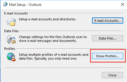 Mail Setup in outlook