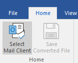  Select Mail Client under the Home tab