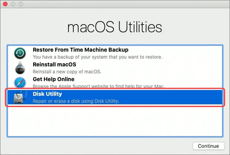 Utilitaires de macOS