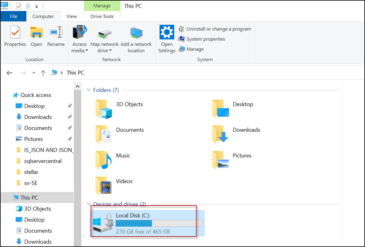  check the database file path