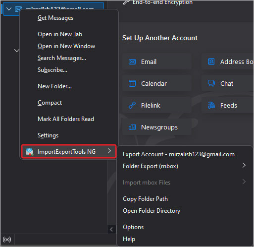 ImportExportTools NG add-on to export the data