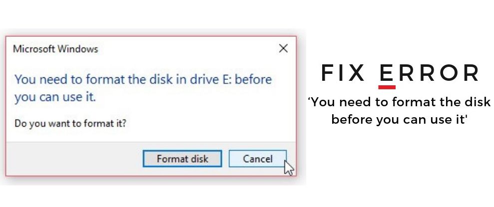 disk media is not recognise or may not be formatted floppy disk