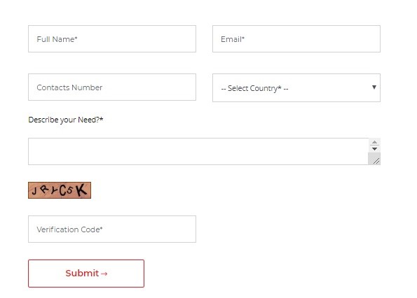This figure shows a dummy contact form commonly used on websites for collecting user information