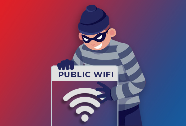 Dont Share Account Details over Public WiFi Network
