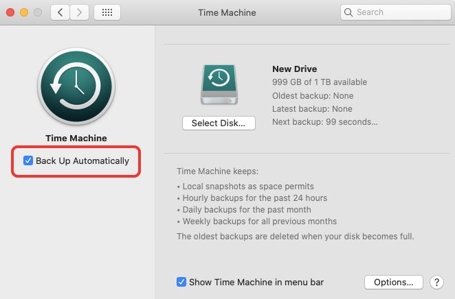 brand new mac time machine restore