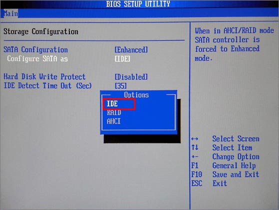 change the sata controller mode in the bios to fix the ssd not showing up error