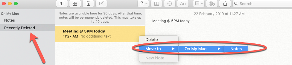 Recover Deleted Notes From Mac