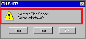 more disk space