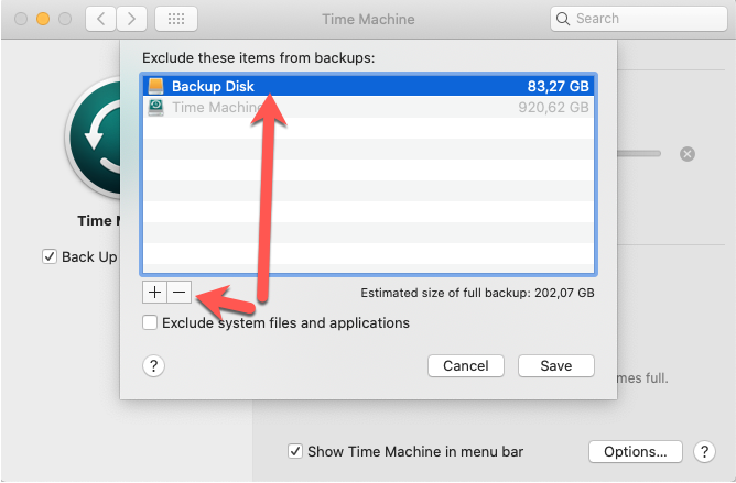 erase time machine external hard drive