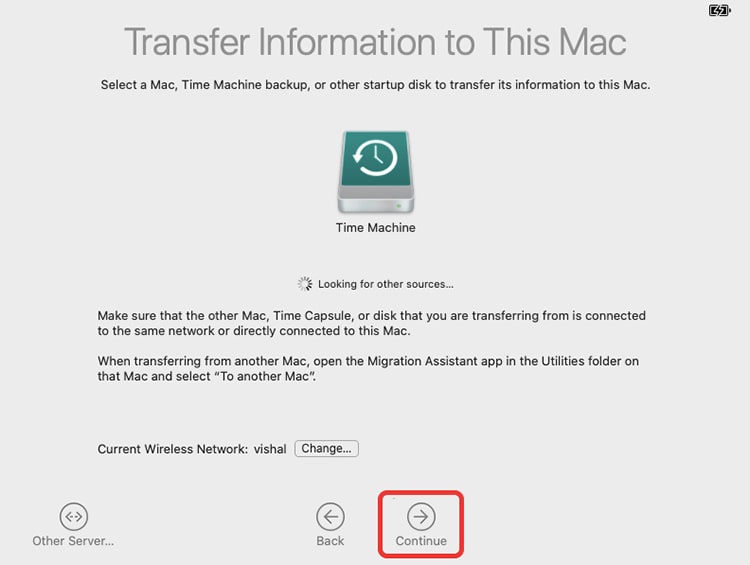 recover macos from time machine