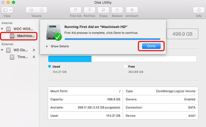 clean up mac disk utility