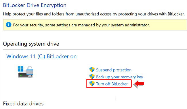 Turn Off Or Disable BitLocker Encryption