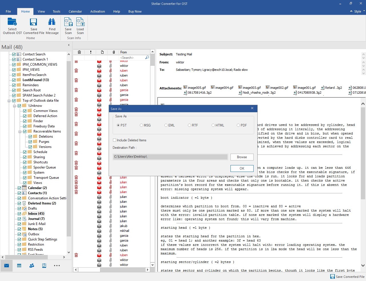 outlook 2010 vcs files previewer