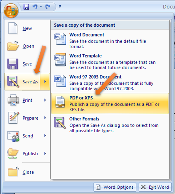 Different methods to save Outlook emails as PDF