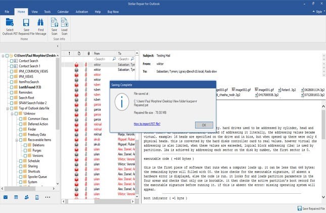 2gb outlook pst repair