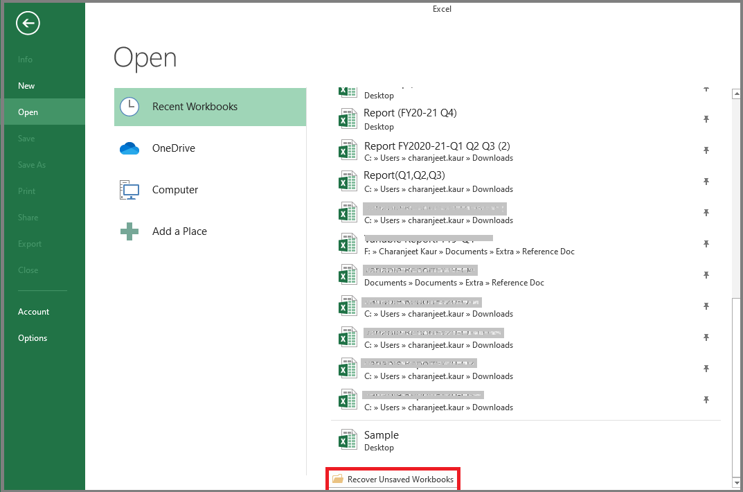 How Can I Recover Corrupted Excel File 2016 1032